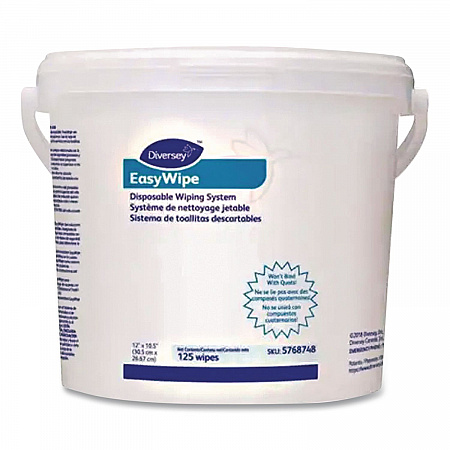 Easywipe Disposable Wiping Refill, White, 125/Tub, 6 Tub/Carton (5831874)