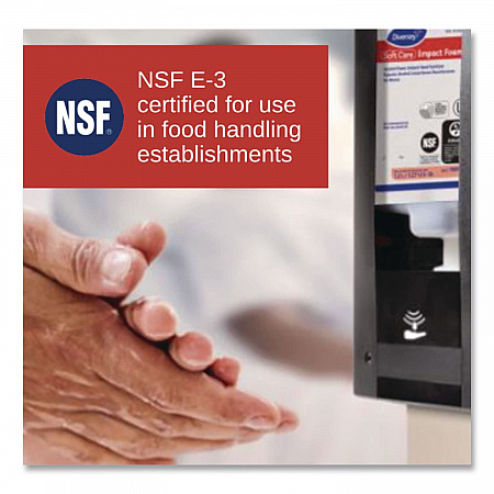 Soft Care Impact Foam Hand Sanitizer for IntelliCare Dispensers, 1,200 mL Cartridge, Alcohol Scent, 6/Carton (100907873)