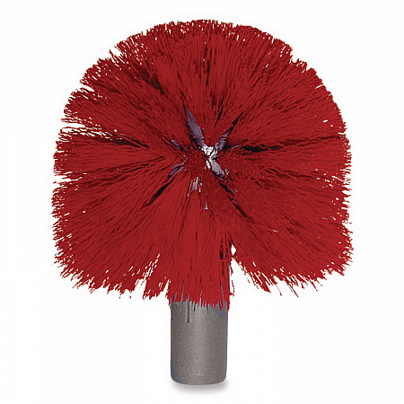 Ergo Toilet Bowl Brush with Nylon Bristle Head, Handle and 2 Heads (BBCOR)