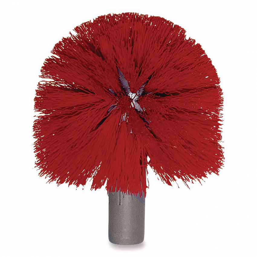 Ergo Toilet Bowl Brush with Nylon Bristle Head, Handle and 2 Heads (BBCOR)