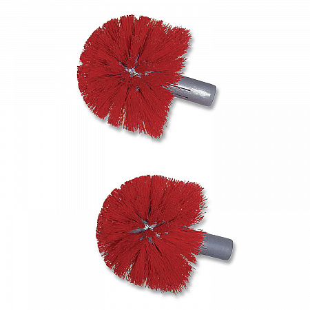 Ergo Toilet Bowl Brush Complete: Wand, Brush Holder and Two Heads, Gray (BBWHR)