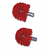 Ergo Toilet Bowl Brush Complete: Wand, Brush Holder and Two Heads, Gray (BBWHR)