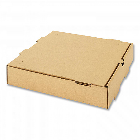 Corrugated Pizza Box, 10 x 10 x 2, Kraft, Cardboard, 50/Carton (FPPBF10K)