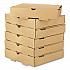 Corrugated Pizza Box, 10 x 10 x 2, Kraft, Cardboard, 50/Carton (FPPBF10K)