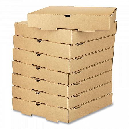 Corrugated Pizza Box, 12 x 12 x 2, Kraft, Cardboard, 50/Carton (FPPBF12K)