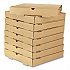 Corrugated Pizza Box, 14 x 14 x 2, Kraft, Cardboard, 50/Carton (FPPBF14K)
