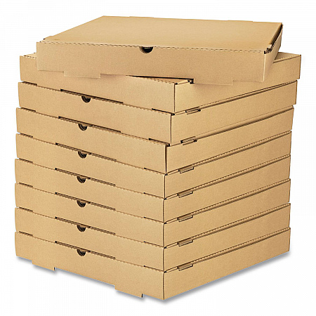 Corrugated Pizza Box, 16 x 16 x 2, Kraft, Cardboard, 50/Carton (FPPBF16K)
