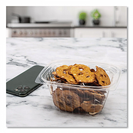 ClearPac Containers, 16 oz, 4.9 x 5.9 x 2.9, Clear, Plastic, 1,008/Carton (C16DERW)