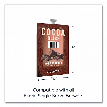 Cocoa Bliss Hot Chocolate Mix, Chocolate, 72/Carton (48788)