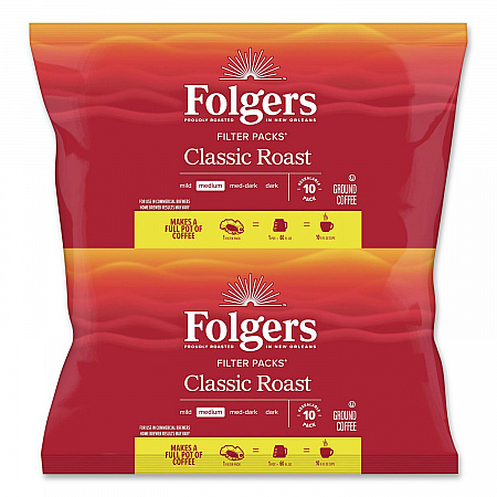 Coffee Roast Ground Filter Pack, 0.9 oz, 160/Carton (06114)