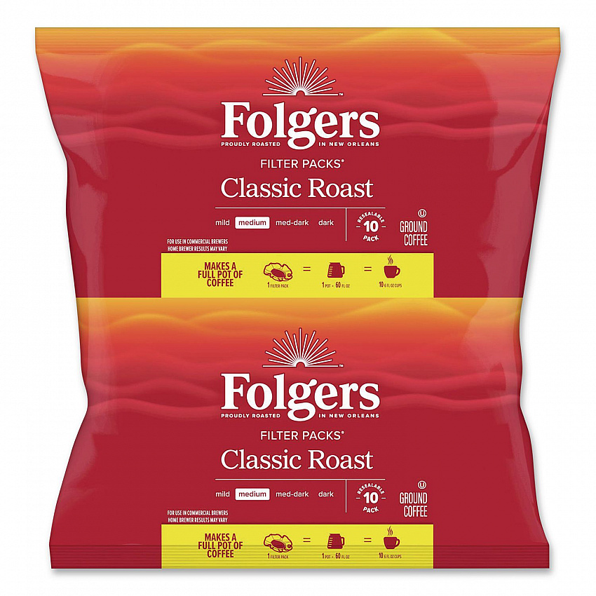 Coffee Roast Ground Filter Pack, 0.9 oz, 160/Carton (06114)