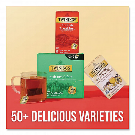 Tea Bags, English Breakfast, 1.76 oz Filterbag, 25/Box (09181)