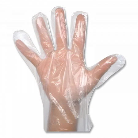 EconoFit Plus Polyethylene Gloves, Powder-Free, Large, Clear, 200/Box, 10 Boxes/Carton (EFLG2000)