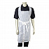 Disposable Food Service Apron, 28 x 46, Polyethylene, One Size Fits Most, White, 100/Box (P2846BX)