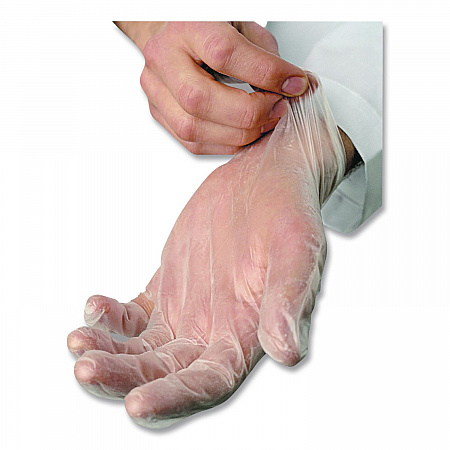 V5101 Series Latex-Free Lightly Powdered Vinyl Gloves, Medium, 3 mil Thick, 9