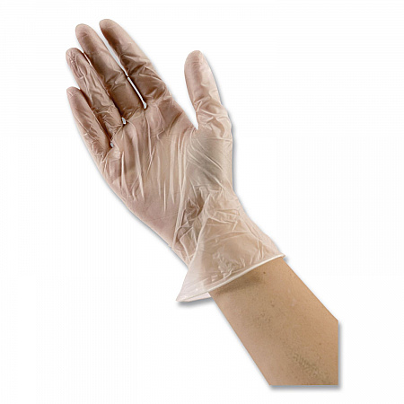 V5101 Series Latex-Free Lightly Powdered Vinyl Gloves, Small, 3 mil Thick, 9