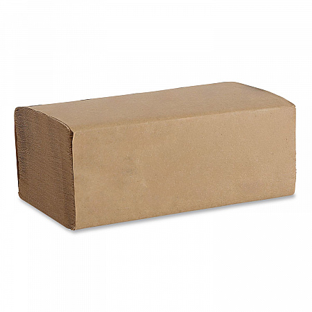 Folded Paper Towels, 1-Ply, 9 x 9.5, Kraft, 250/Pack, 16 Packs/Carton (SF4000K)