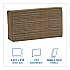 Folded Paper Towels, 1-Ply, 9 x 9.5, Kraft, 250/Pack, 16 Packs/Carton (SF4000K)