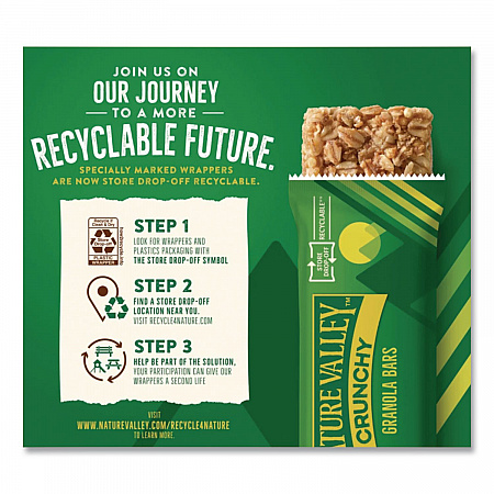 Granola Bars, Oats'n Honey Cereal, 1.5 oz Bar, 18/Box (SN3353)