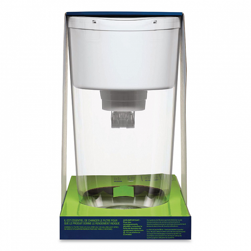 Tahoe Water Pitcher with Elite Filter, 10 Cups, Bright White, 2/Carton (50688CT)