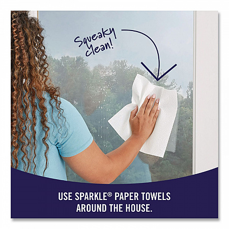 Pick-A-Size Perforated Kitchen Double Roll Towels with Thirst Pockets, 2-Ply, 11 x 6, White, 110 Sheets/Roll, 24 Rolls/Pack (2226450)