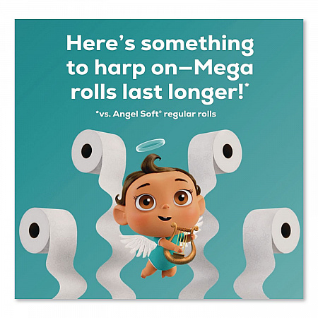 Mega Toilet Paper, Septic Safe, 2-Ply, White, 320 Sheets/Roll, 16 Rolls/Pack (7942301)
