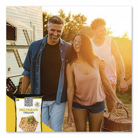 Tortilla Chips, Multigrain with Sea Salt, 1.5 oz., 24/Carton (77613)