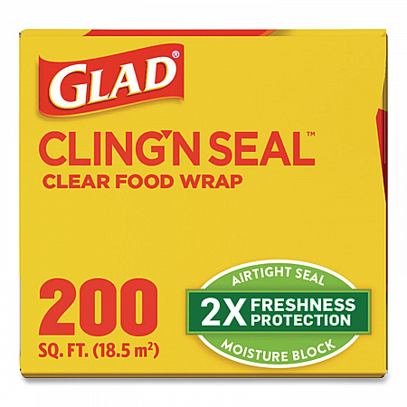 Cling'N Seal Plastic Food Wrap, 200 sq ft Roll (00020)