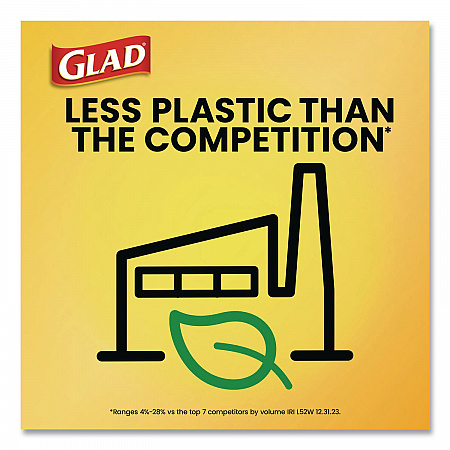 Large Quick-Tie Trash Bags, Tie-Flap, 30 gal, 0.81 mil, 30 x 33, Black, 10 Bags/Box, 12 Boxes/Carton (00079CT)