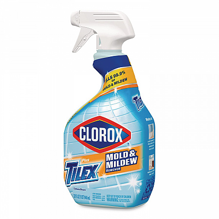 Plus Tilex Mold and Mildew Remover with Bleach, Unscented, 32 oz Spray Bottle, 9/Carton (01234)