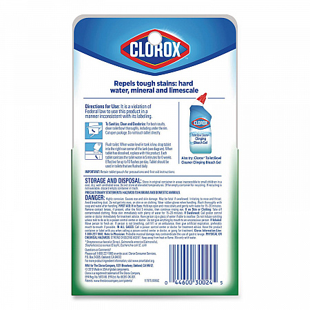 Ultra Clean Toilet Tablets Bleach, 3.5 oz Tablet, 2/Pack, 6 Packs/Carton (30024CT)
