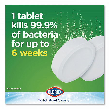 Ultra Clean Toilet Tablets Bleach, 3.5 oz Tablet, 2/Pack, 6 Packs/Carton (30024CT)