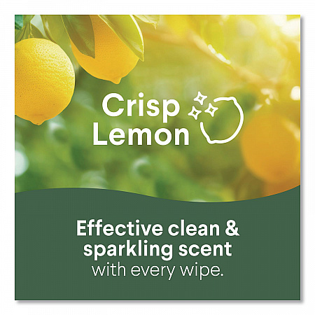 Disinfecting Wipes, 1-Ply, 7 x 8, (1) Fresh Scent/(2) Crisp Lemon, White, 35/Canister, 3 Canisters/Pack (30112)