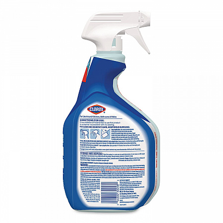 Clean-Up Multi-Surface Cleaner with Bleach, Rain Clean Scent, 32 oz Spray Bottle,9/Carton (30197)