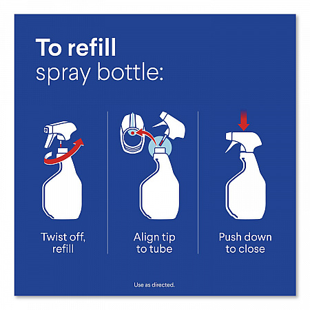 Clean-Up Multi-Surface Cleaner with Bleach, Rain Clean Scent, 32 oz Spray Bottle,9/Carton (30197)