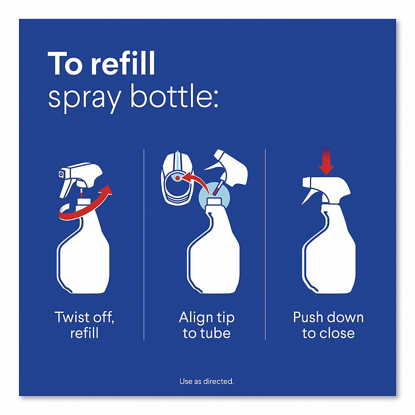 Clean-Up Multi-Surface Cleaner with Bleach, Rain Clean Scent, 32 oz Spray Bottle,9/Carton (30197)