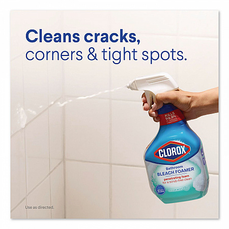 Bathroom Foamer with Bleach, Ocean Mist Scent, 30 oz Spray Bottle, 9/Carton (30614)