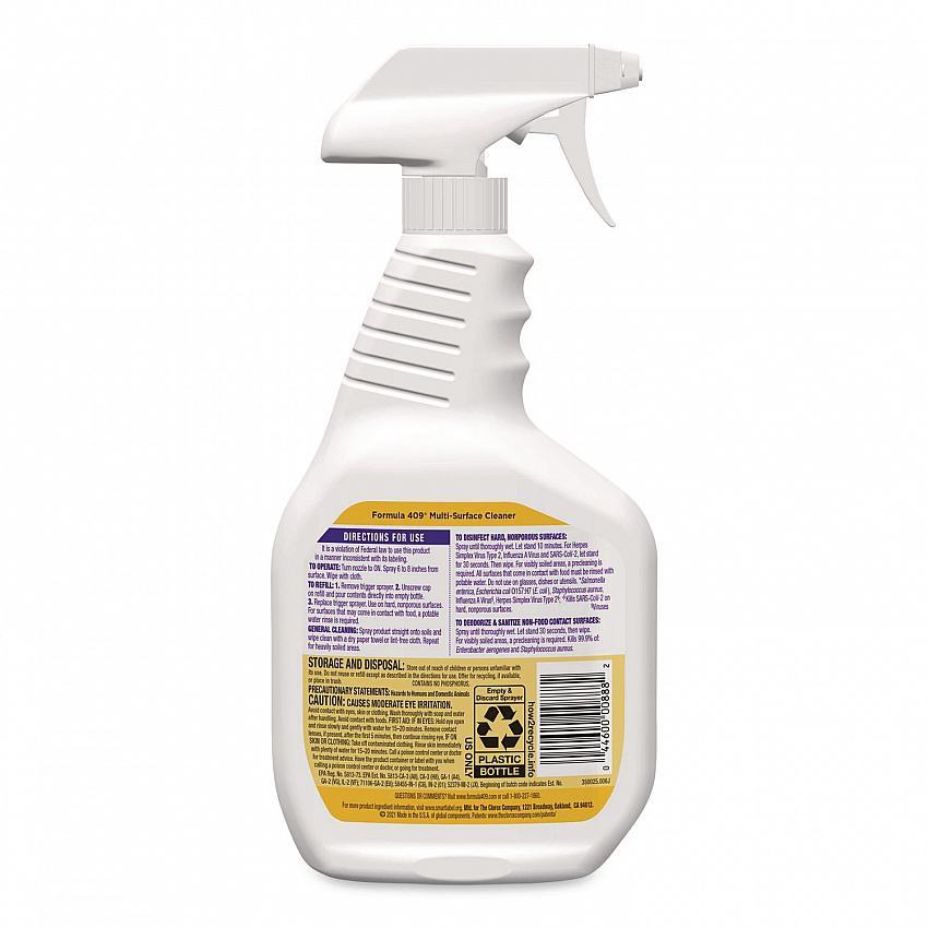 Multi-Surface Cleaner, Lemon Scent, 32 oz Spray Bottle, 9/Carton (30954)