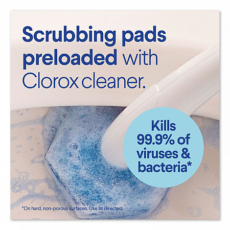 ToiletWand Toilet Cleaning Refills, Disinfecting Scrubbing Pads, 20 Count, 4/Carton (31049CT)