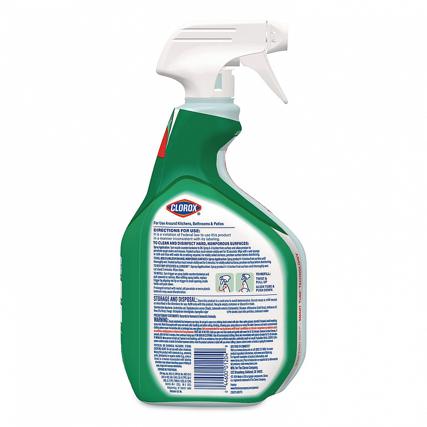Clean-Up Multi-Surface Cleaner with Bleach, Original Scent, 32 oz Spray Bottle, 9/Carton (31221)
