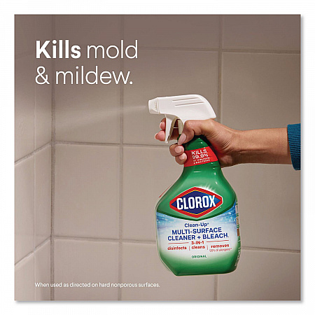 Clean-Up Multi-Surface Cleaner with Bleach, Original Scent, 32 oz Spray Bottle, 9/Carton (31221)