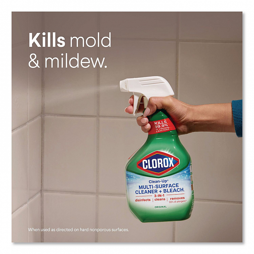 Clean-Up Multi-Surface Cleaner with Bleach, Original Scent, 32 oz Spray Bottle, 9/Carton (31221)