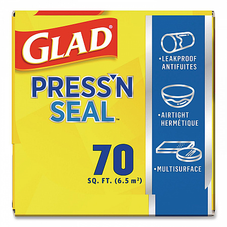 Press'n Seal Food Plastic Wrap, 70 sq ft, 12/Carton (70441)