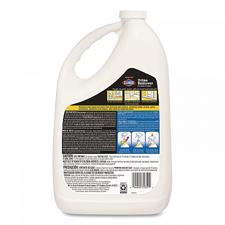 CloroxPro Urine Remover for Stains and Odors, Clean Floral Scent, 128 oz Refill Bottle, 4/Carton (31351CT)
