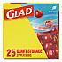 Zipper Food Storage Plastic Bags, Quart Size, 7.75 x 7, Clear, 25 Bags/Box, 12 Boxes/Carton (55052)