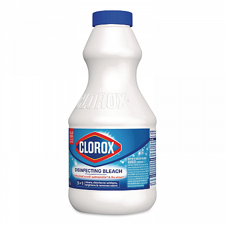 Concentrated Regular Disinfecting Bleach, Unscented, 24 oz Bottle, 12/Carton (32251)
