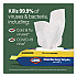 Disinfecting Cleaning Wipes Flex Pack, 1-Ply, 8 x 7, Crisp Lemon, White, 75 Towels/Pack, 6 Packs/Carton (31404)