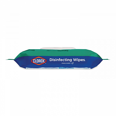 Disinfecting Cleaning Wipes, Flex Pack, 1-Ply, 8 x 7, Fresh Scent, White, 75 Towels/Box, 6 Boxes/Carton (31430)