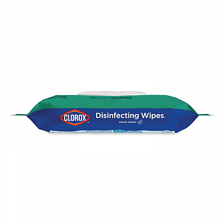 Disinfecting Cleaning Wipes, Flex Pack, 1-Ply, 8 x 7, Fresh Scent, White, 75 Towels/Box (31430EA)