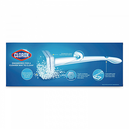 ToiletWand Toilet Cleaning Refills, Toilet Cleaning Scrubbing Pads, Blue/White, 10/Pack, 6 Packs/Carton (31620)